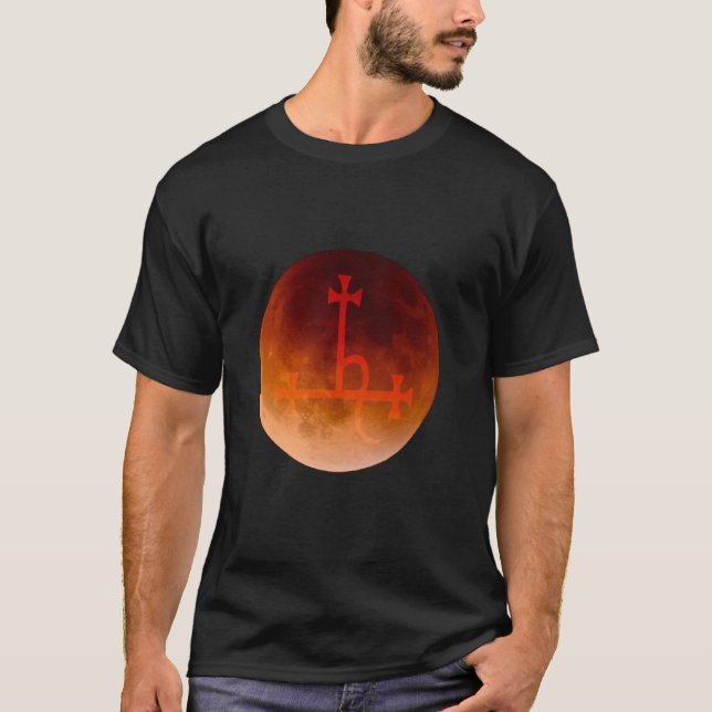 T-shirt Lilith Sigil Moon Blood Demon (Devant)
