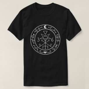 T-shirt Lilith sigil. Phoque de déesse de la lune noire