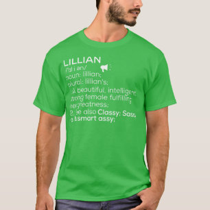 T-shirt Lillian Nom Lillian Définition Lillian Femme Nam