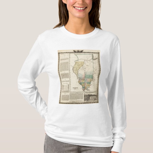T-shirt L'Illinois en 1822 (Devant)
