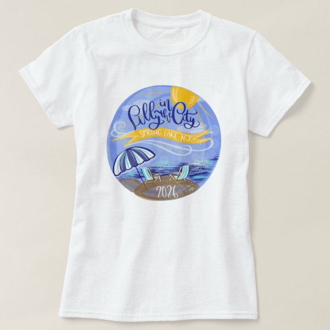 T-shirt Lilly in the City - Spring Lake, NJ  (Design devant)