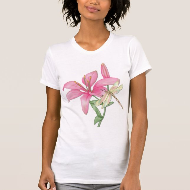 T-shirt Lily et libellule (Devant)