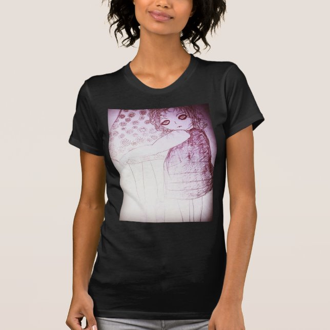 T-shirt Lily était une petite fille (Devant)
