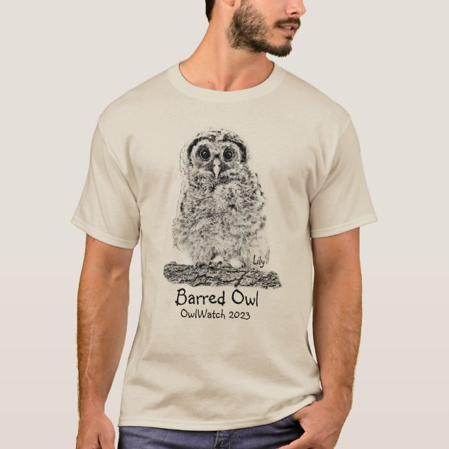 T-shirt Lily le hibou de la montre - 2023 (Devant)