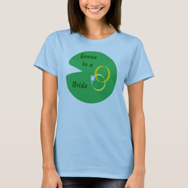 T-shirt Lily Pad Mariage - Une mariée (Devant)