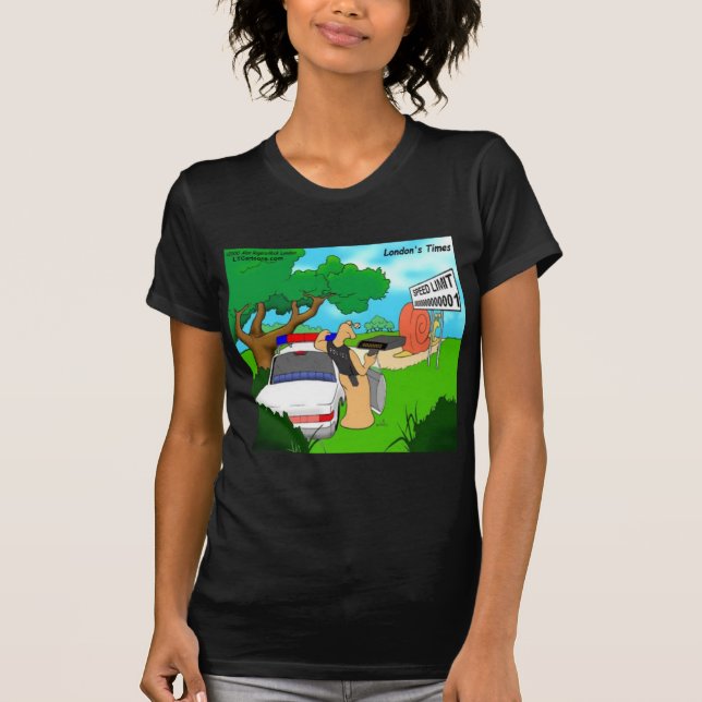 T-shirt Limace Agent de la Circulation Drôle (Devant)