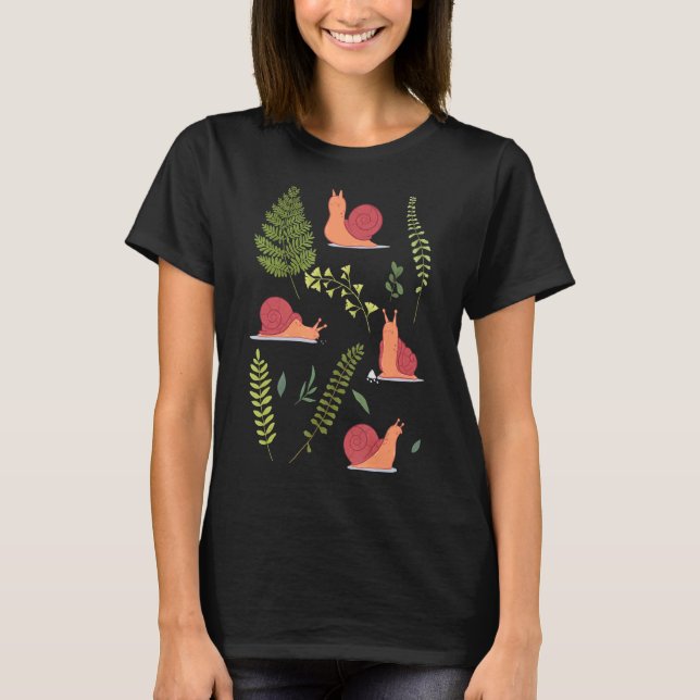 T-shirt Limace de jardinage de la nature (Devant)