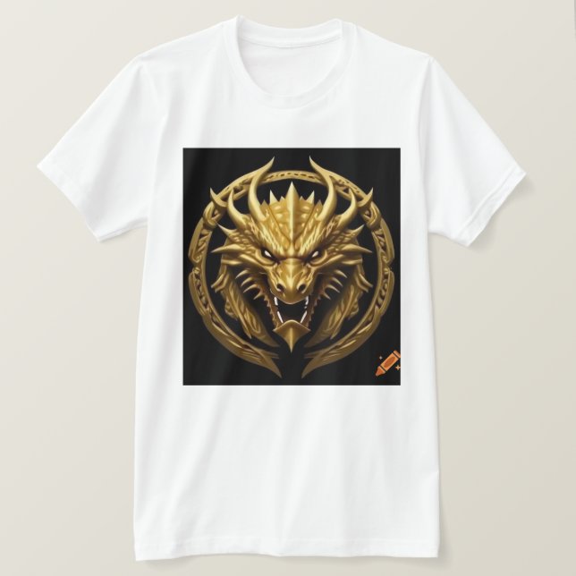 T-shirt L'image de dragon (Design devant)
