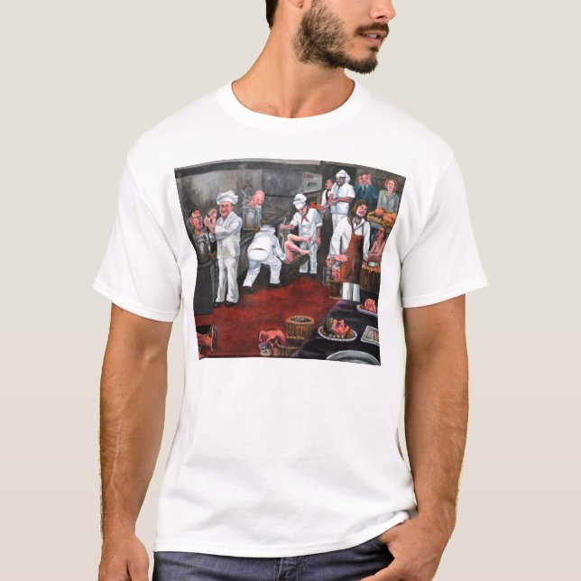 T-shirt L'imaginaire d'un cuisinier fâché (Devant)