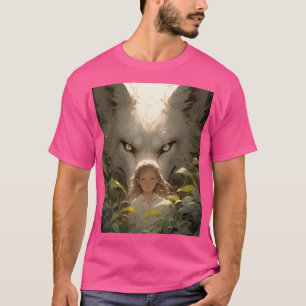 T-shirt L'Imaginaire mystique Wolf Guardian Anime