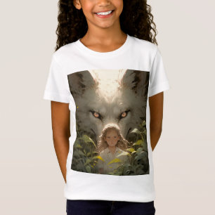 T-Shirt L'Imaginaire mystique Wolf Guardian Anime