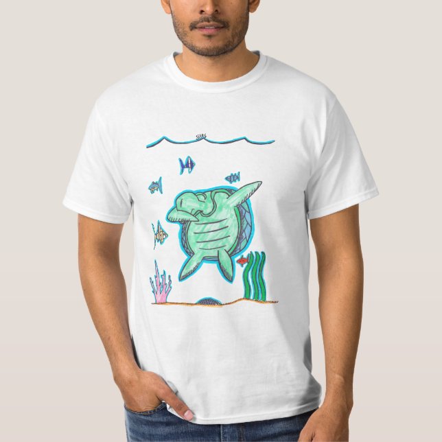 T-shirt Limande de tortue de Silas Hanneken (Devant)