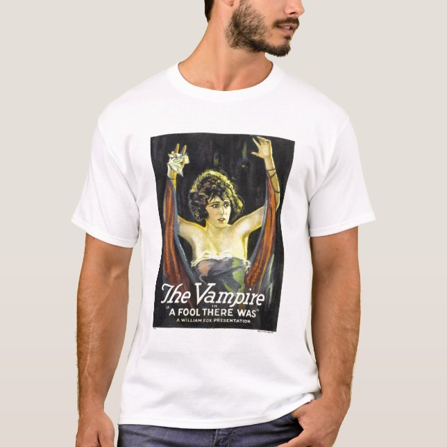 T-shirt L'imbécile de Theda Bara là avait 1922 ans (Devant)
