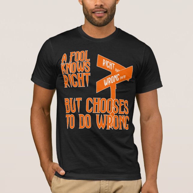 T-shirt L'imbécile sait juste (Devant)