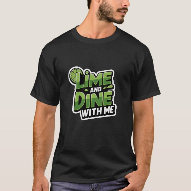 T-shirt Lime Et Mange Avec Moi (Devant)