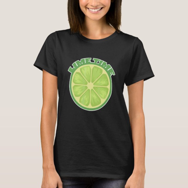 T-shirt Lime Time Margarita Lime Lime Barista (Devant)