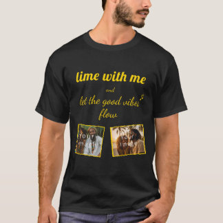 T-shirt lime witme moi, let the good vibes flow, ta photo