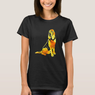 T-shirt Limier Orange Rétro Vintage Propriétaire de Limier