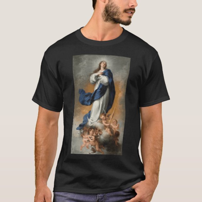 T-shirt L'Immaculée Conception Murillo cadeaux catholiques (Devant)