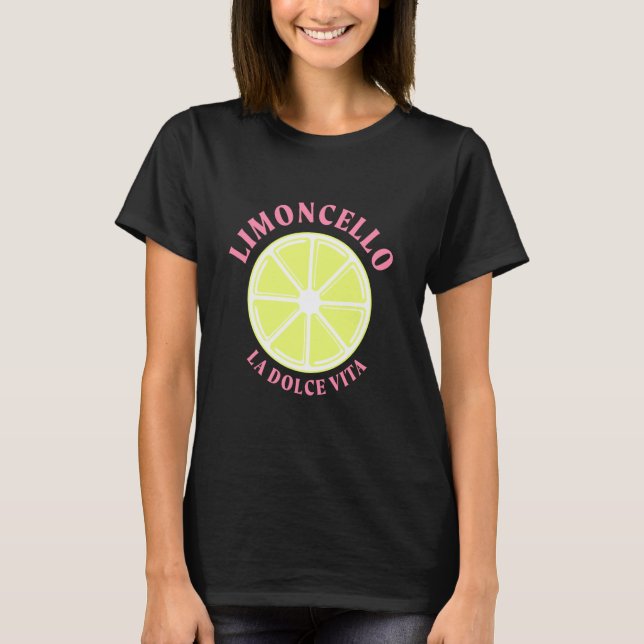 T-shirt Limon Cello La Dolce Vita Summer Design (Devant)