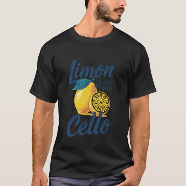T-shirt Limon La Dolce Vita Cello Lemon Delight (Devant)