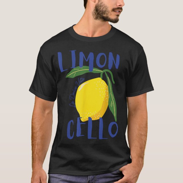 T-shirt Limoncello La Dolce Vita Citron italien (Devant)