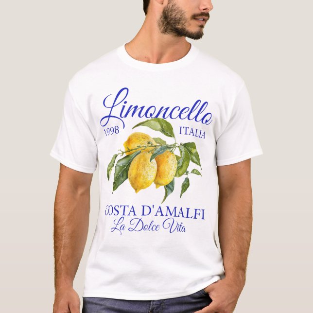T-shirt Limoncello La Dolce Vita Italie Côte amalfitaine C (Devant)
