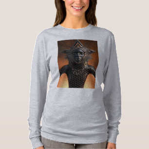 T-shirt L'Impératrice d'Onyx Portrait Futuriste Or Noir