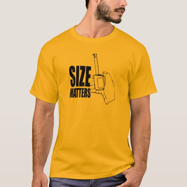T-SHIRT L'IMPORTANCE DE LA TAILLE (Devant)