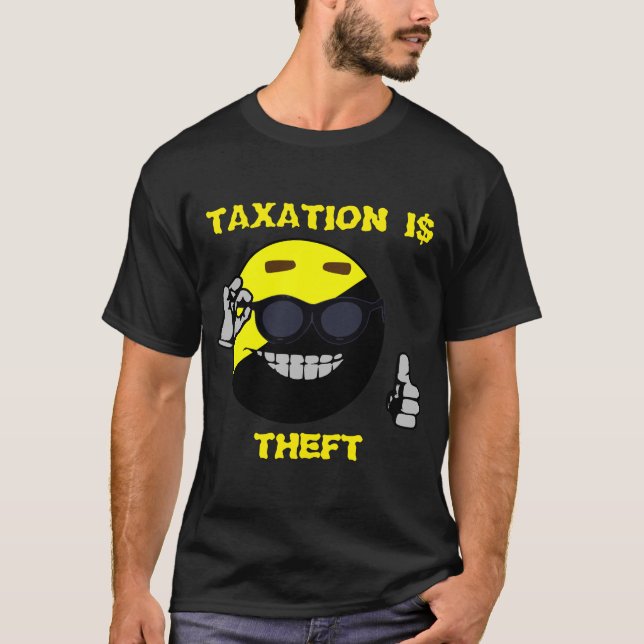 T-shirt L'impôt Ancap est un vol (Devant)