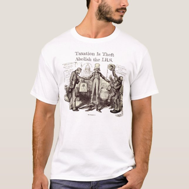 T-shirt L'impôt c'est le vol, l'abolition de l'URSS, Thoma (Devant)
