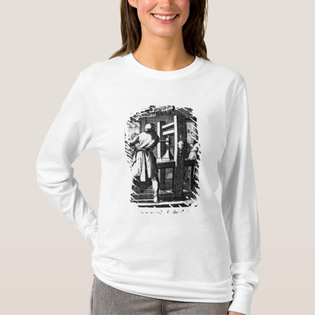 T-shirt L'imprimante de livre (Devant)
