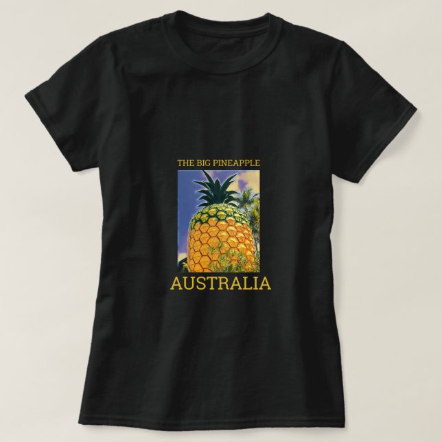 T-shirt L'imprimé voyage Big Pineapple Queensland (Design devant)