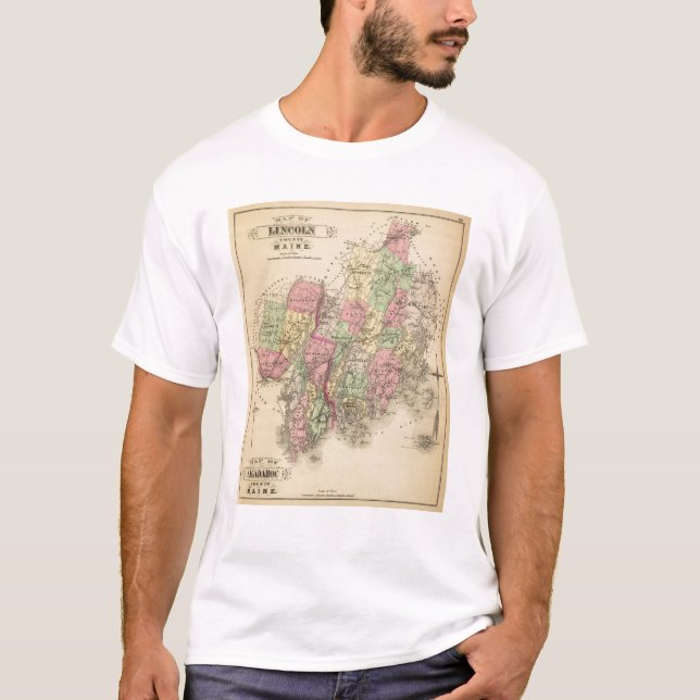 T-shirt Lincoln Co, Sagadahoc Co (Devant)