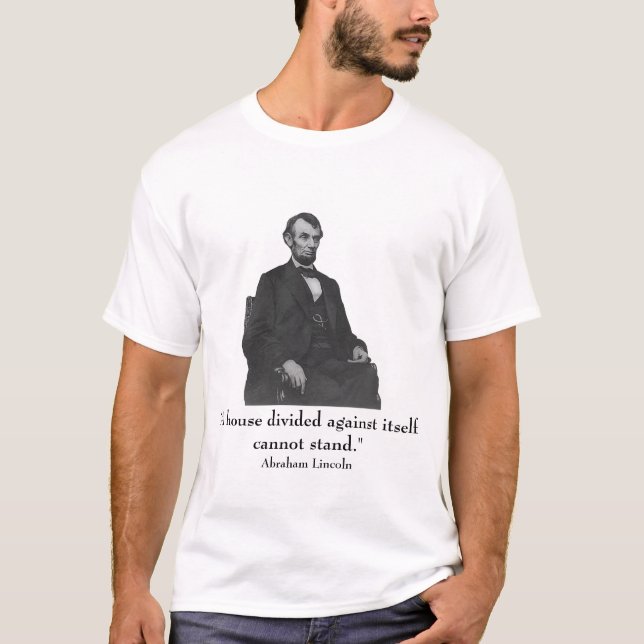T-shirt Lincoln et citation (Devant)