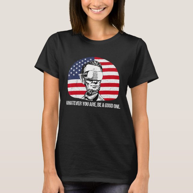 T-shirt Lincoln Futuristic VR Fiction Citation 1 (Devant)