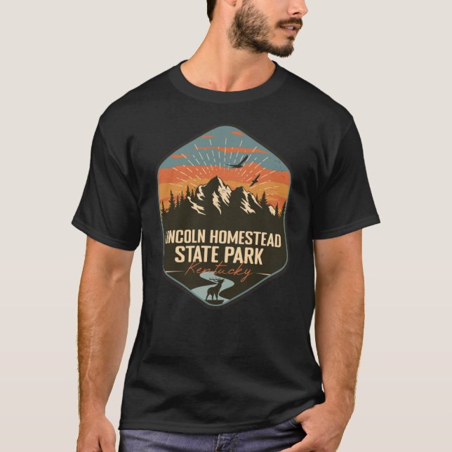 T-shirt Lincoln Homestead State Park Kentucky KY Retro Sou (Devant)
