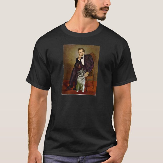 T-shirt Lincoln - Norvégien Elkhound (Devant)