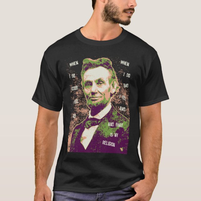 T-shirt Lincoln-Religion-DKT (Devant)