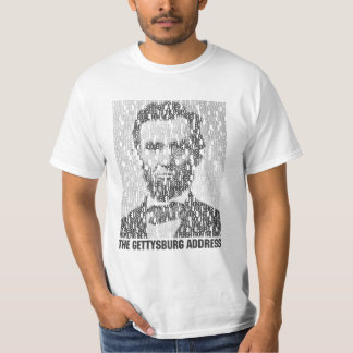T-shirt Lincoln/T-shirt de mosaïque textes de Gettysburg