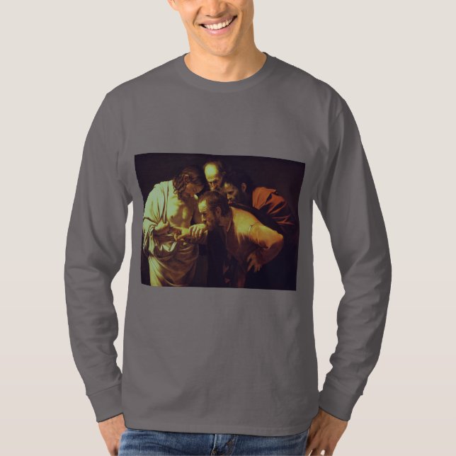 T-shirt L'Incrédulité de Saint Thomas par Caravaggio (Devant)