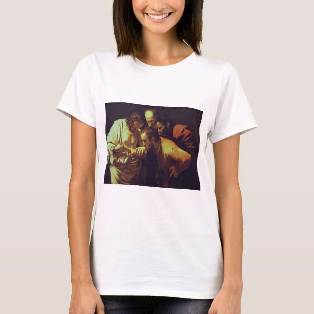 T-shirt L'Incrédulité de Saint Thomas par Caravaggio (Devant)