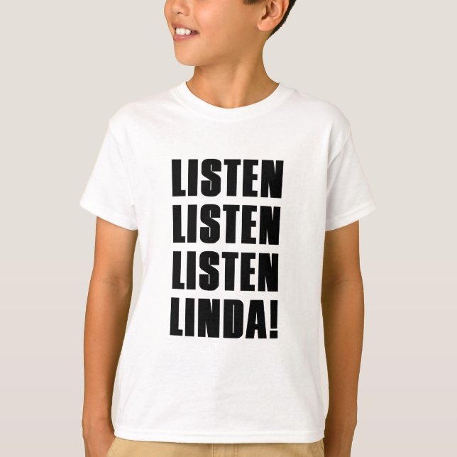 T-SHIRT LINDA ÉCOUTE-MOI (Devant)