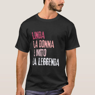 T-shirt Linda La Femme Le Mythe La Légende Fête d'Annivers
