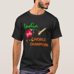 T-shirt L'Inde 2011 coupes du monde du cricket ICC