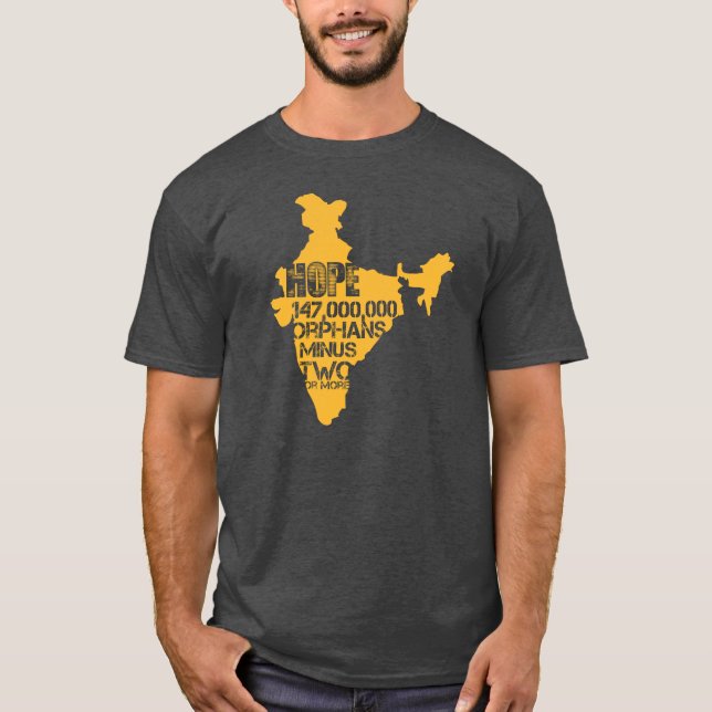 T-shirt L'Inde - chemise d'adoption d'espoir (Devant)