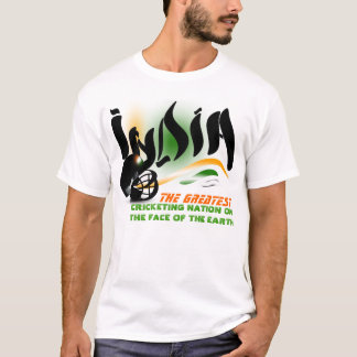T-shirt L'Inde la plus grande nation de cricket sur la