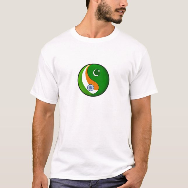 T-shirt L'Inde + Le Pakistan en harmonie (Devant)