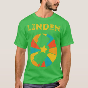 T-shirt Linden New Jersey Vintage Souvenir détendu 1