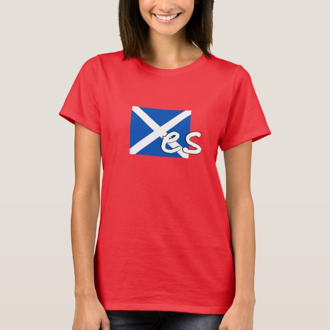 T-shirt L'indépendance de l'Ecosse : Le drapeau écossais (Devant)
